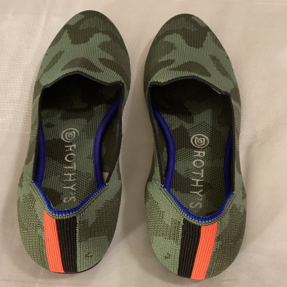 Rothy's The Loafer Olive Camo Shoes - Picture 4 of 12